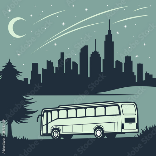 Night journey to the city