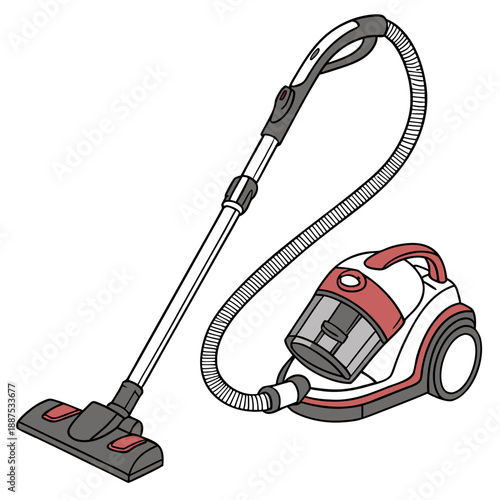 Illustrated vacuum cleaner