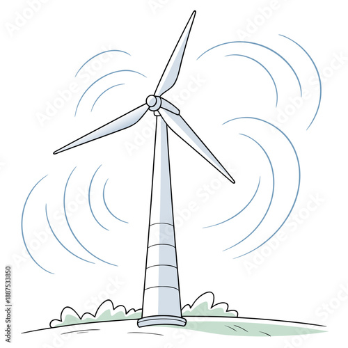 Wind turbine illustration