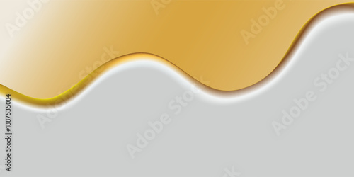 Abstract gold and silver plated carved background. Art style with a natural design concept. Vector illustration. Metal wave style vector background.