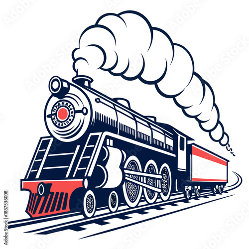 Vintage steam locomotive