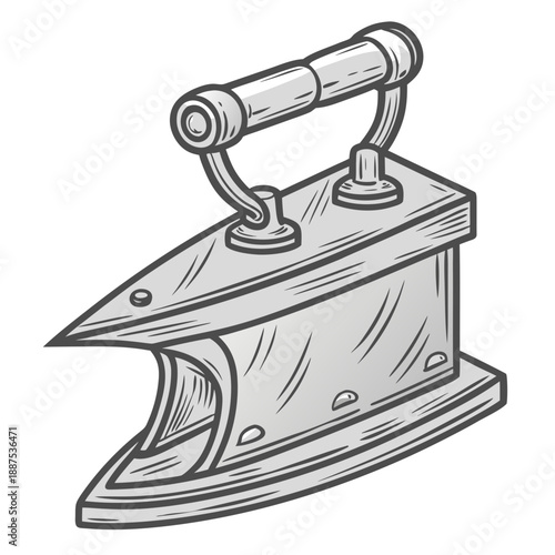 Vintage iron illustration