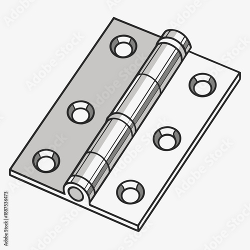 Door hinge illustration