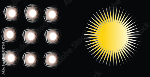 Warm Yellow Glow and Soft Light Orbs
