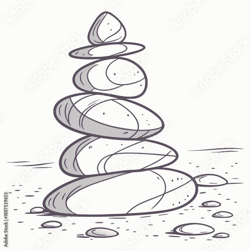Balanced rock stack