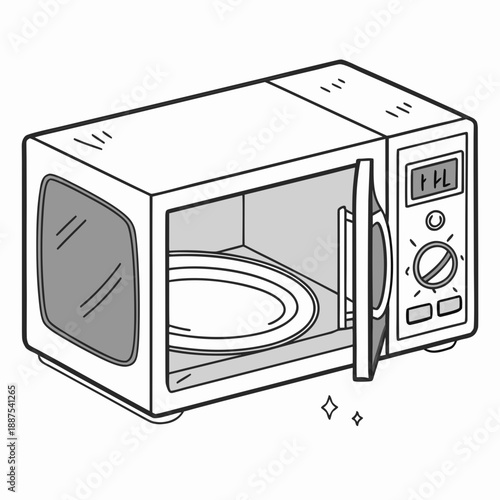 Modern microwave oven