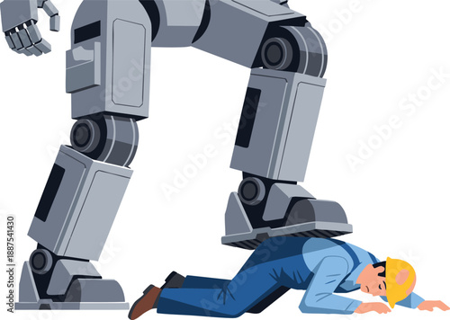 Giant Robot vs human