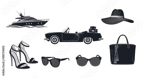 Luxury lifestyle accessories and vehicle