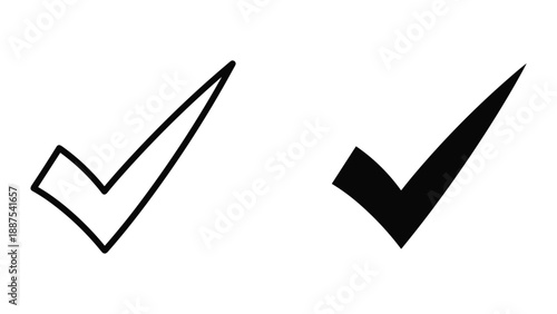 Check mark symbol in different styles