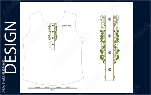 vector illustration of an abstract panjabi 