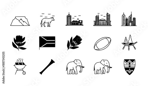 Black line drawing of winged horse running with folded wings classic outline vector