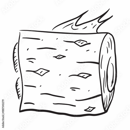 Birch bark illustration