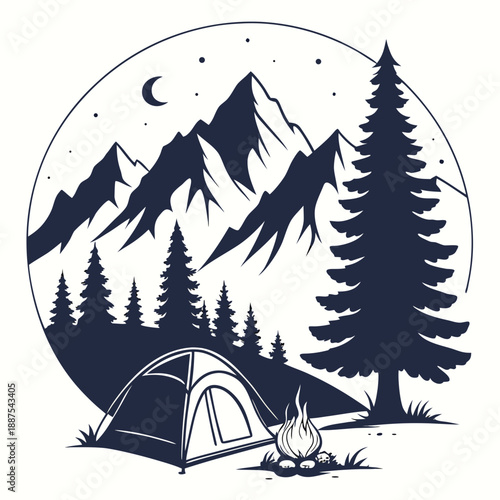 Camping under the stars