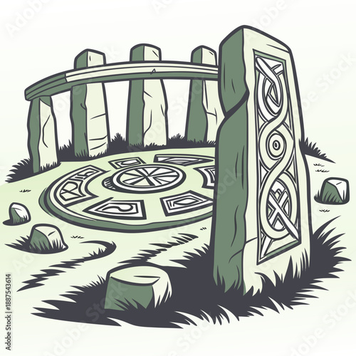 Ancient celtic stone circle