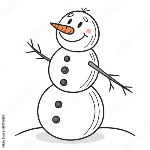 Happy snowman