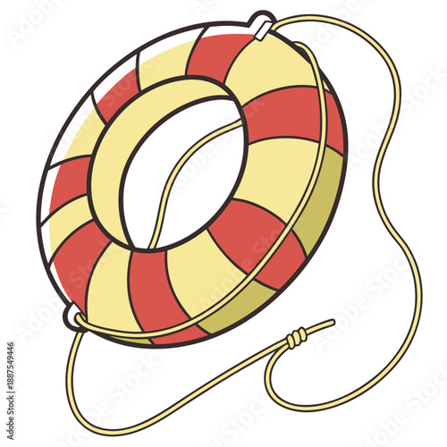 Illustrated life buoy