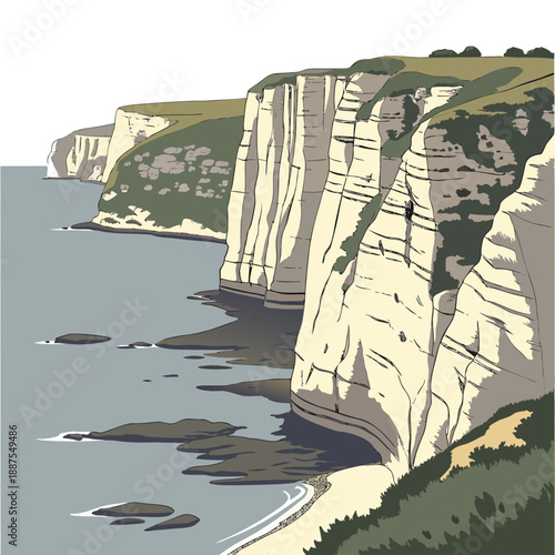 Cliffs by the sea