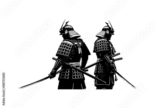 Samurai Warriors in Armor