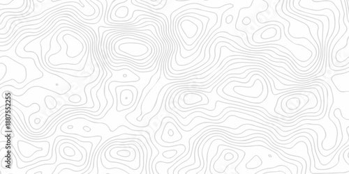 Black and white lines seamless Topographic map patterns, topography line map. Vintage outdoors style. The stylized height of the topographic map contour in lines and contours isolated on transparent.