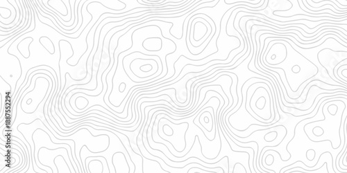 Black and white lines seamless Topographic map patterns, topography line map. Vintage outdoors style. The stylized height of the topographic map contour in lines and contours isolated on transparent.