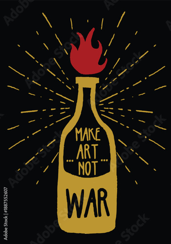 Symbolic "Molotov Solution" Concept Art