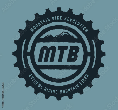 Athlete Riding Mountain Bike on Trail