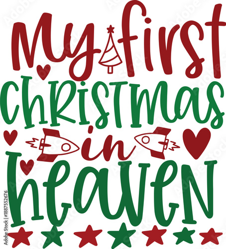 First Christmas in Heaven Memorial Ornament - Angel Wings