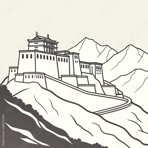 Ancient mountain fortress