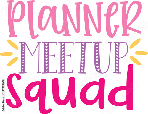 Planner Meetup Squad Graphic Design