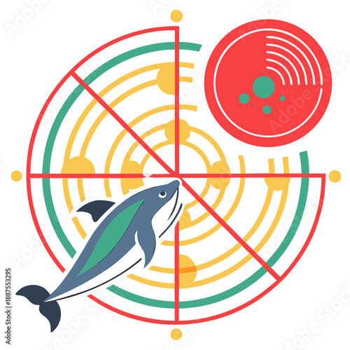 Dolphin navigation illustration