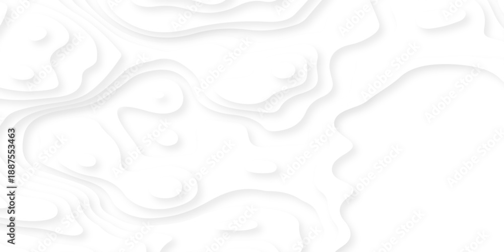 Obraz premium Pattern with lines the stylized height of the topographic map contour in lines and contours isolated on layers. White topography curve lines map isolated on white background.