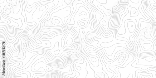 Black and white lines seamless Topographic map patterns, topography line map. Vintage outdoors style. The stylized height of the topographic map contour in lines and contours isolated on transparent.