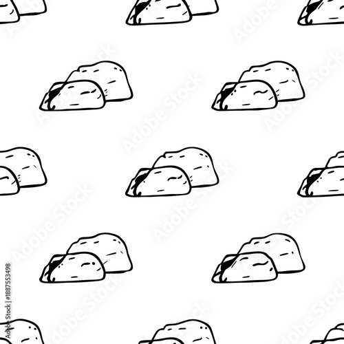 Repeating pattern of stacked rocks