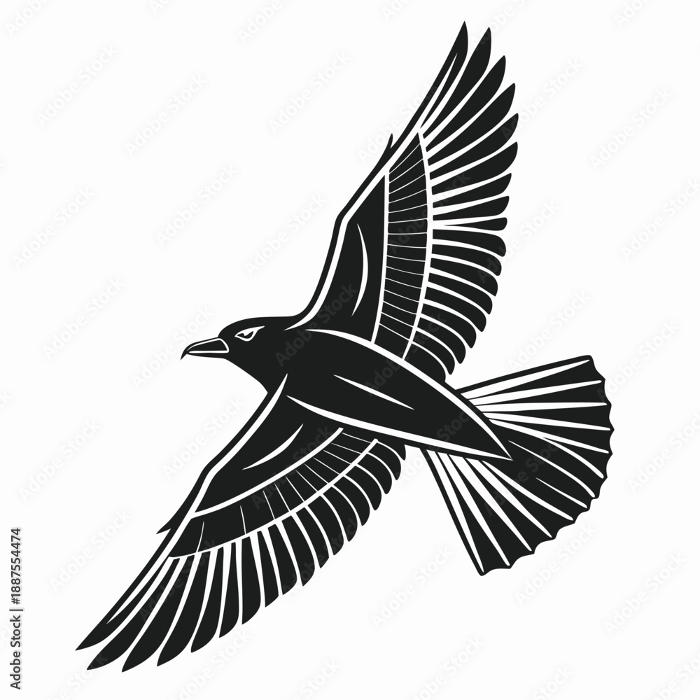 Fototapeta premium vector illustration of an eagle