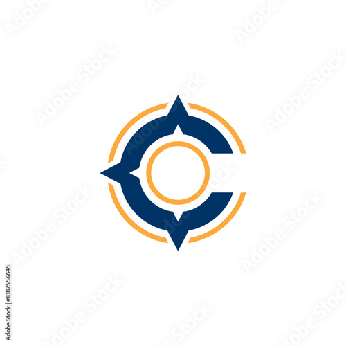 Letter C Compass Logo