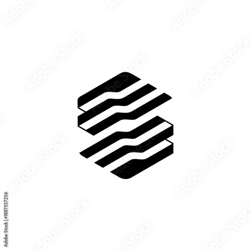 Modern Rounded Letter F Logo