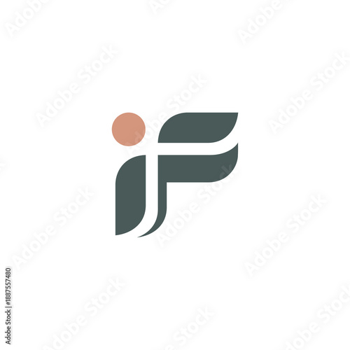 Abstract Letter iF Corporate Logo