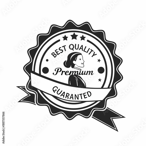 premium quality guarantee label