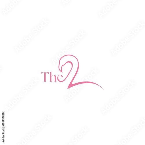 Elegant Swan Typography Logo Design