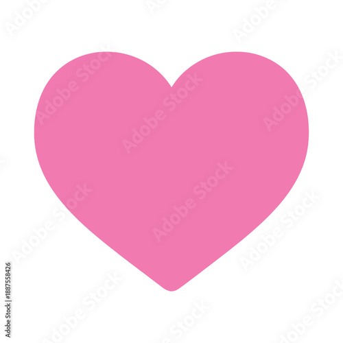 Free Download Pink Heart Icon Isolated on White Background - GFXLoad