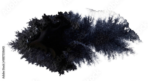 Photos Black Watercolor Ink Blot Splash Texture