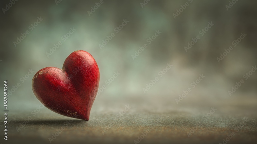Fototapeta premium Red heart object