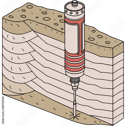 Drilling through layers