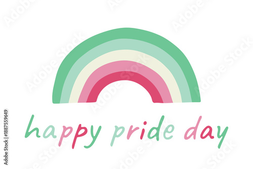 Colorful rainbow shape Abrosexual pride flag Happy pride day LGBTQIA community Pride Month Vector hand drawn doodle for posters, stickers, logo, cards