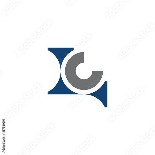 Letter LG Geometric Modern Branding Symbol