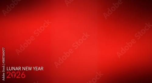 Vibrant red Lunar New Year 2026 background design