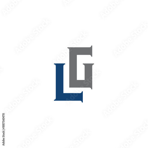 Creative Letter LG Monogram Logo – Geometric Modern Branding Symbol
