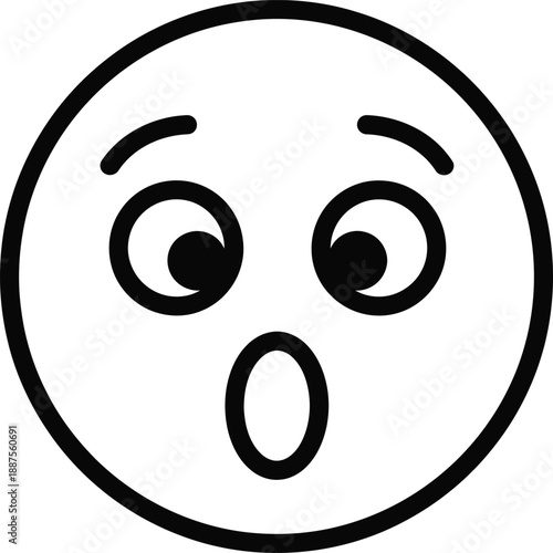 Surprised face emoji in social media reactions and online communication