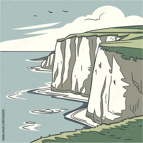 Coastal cliffs