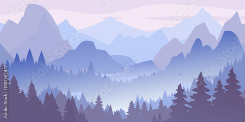 Serene mountain landscape